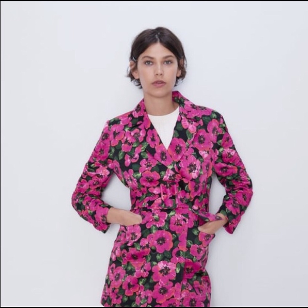 Zara Floral Blazer / Dress - NWT
